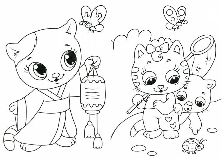 РАСКРАСКА А5 эконом. КОТИКИ