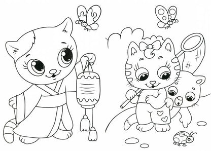 РАСКРАСКА А5 эконом. КОТИКИ