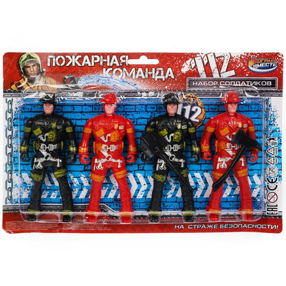 Набор солдатиков пожарные блист.28,5*3,5*18,5см ИГРАЕМ ВМЕСТЕ в кор.2*90шт