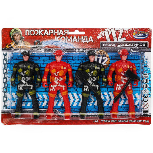 Набор солдатиков пожарные блист.28,5*3,5*18,5см ИГРАЕМ ВМЕСТЕ в кор.2*90шт