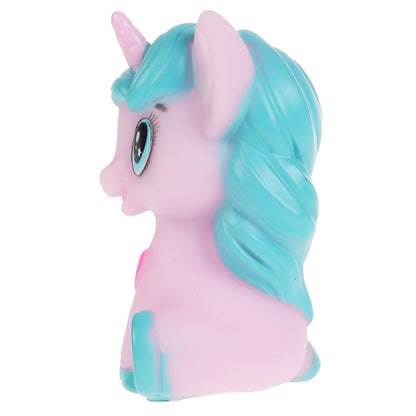 YF-06-2021 Игрушка для ванны единорожка 9 см, в сетке, КАПИТОШКА в кор.2*240шт