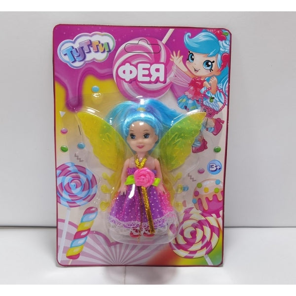 Кукла-фея 10см с крыльями, на блистере Тутти в кор.2*288шт