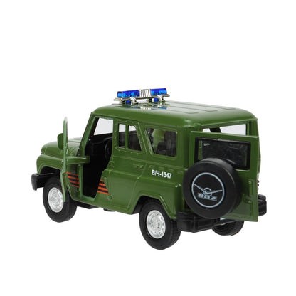 Machine en métal pour le travail du bois UAZ HUNTER АРМИЯ РОССИИ 12 см, двер, багаж, ин, кор. Parc technologique dans le cor.2*36шт
