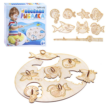 ИГРА НАСТОЛЬНАЯ "ВЕСЕЛАЯ РЫБАЛКА" в кор.11шт