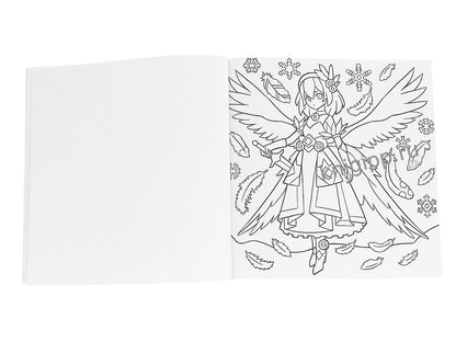 АНИМЕ РАСКРАСКА ДЛЯ МАРКЕРОВ. Герои в стиле Genshin Impact