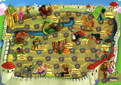 Настольная игра-бродилка. Побег из замка