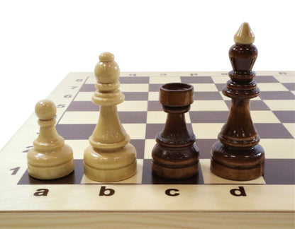 Игровая настольная Шахматы деревянные, поле 29см х 29см