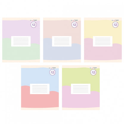 Тетрадь Моя тетрадь, 12 листов, косая линия, в ассортименте