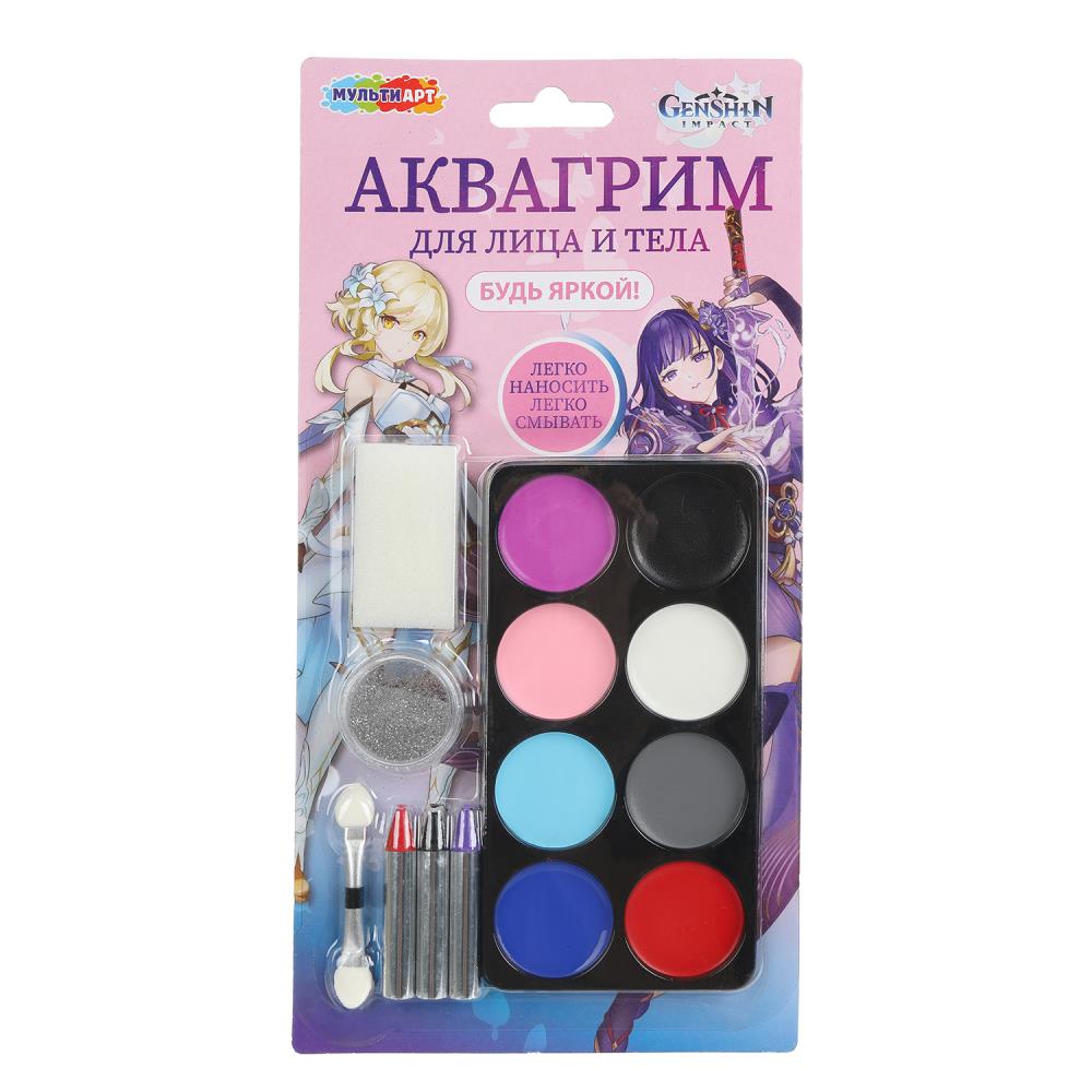 Аквагрим МИКС геншин МУЛЬТИ АРТ в кор.48шт