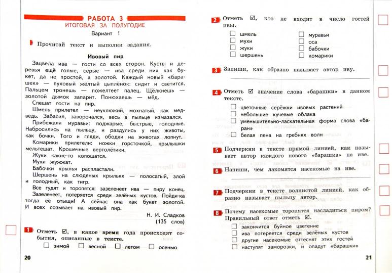 Литерат. чтение 2кл [Промеж. и итог. тест. работы]