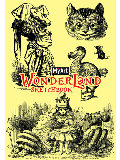 MyArt. СКЕТЧБУК "Wonderland sketchbook" В СТРАНЕ ЧУДЕС