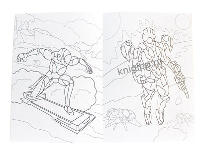 РАСКРАСКА С РОБОТОМ. КРУТЫЕ РОБОТЫ