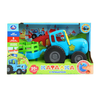 Catalka 20+ песен,стихов,звуков.пластик.свет СИНИЙ ТРАКТОР в кор. Умка в кор.36шт