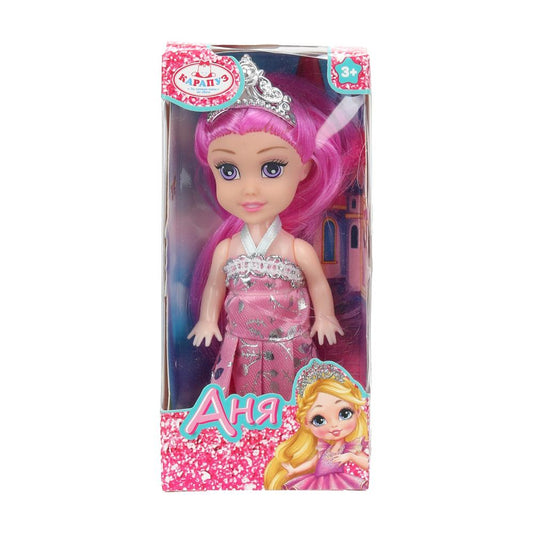 Кукла Анечка 12 см, акс, кор КАРАПУЗ в кор.2*240шт