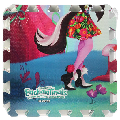 Коврик-пазл ЭНЧАНТИМАЛС 8 сегментов, каждый 31.5*31.5см в пак. (русс. уп.)"Играем вместе" в кор.12шт