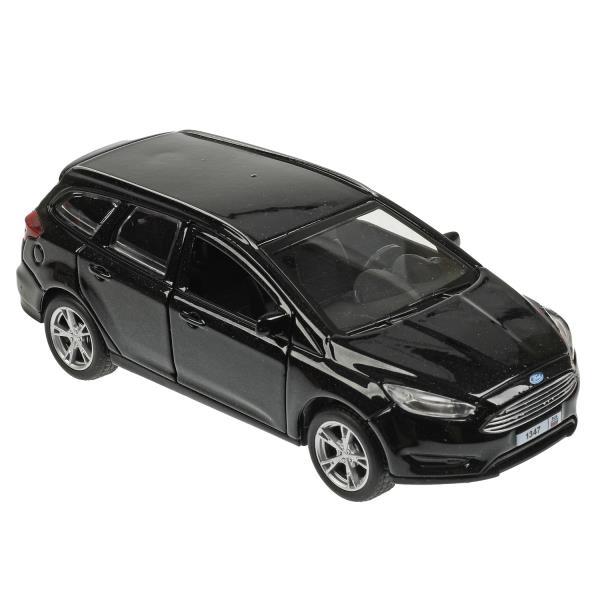 Машина металл FORD FOCUS TURNIER длина 12 см, дверь, сумка, инерц, черный, кор. Технопарк в кор.2*36шт
