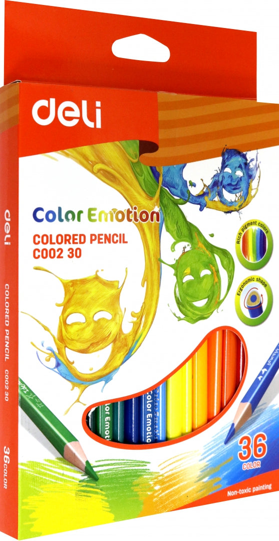 Карандаши 36цв Color Emotion трехгранные (EC00230)