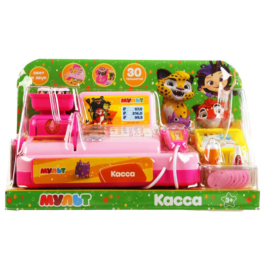 Касса "МУЛЬТ" на бат., (свет, звук) в кор. ТМ "ИГРАЕМ ВМЕСТЕ" в кор.2*18шт