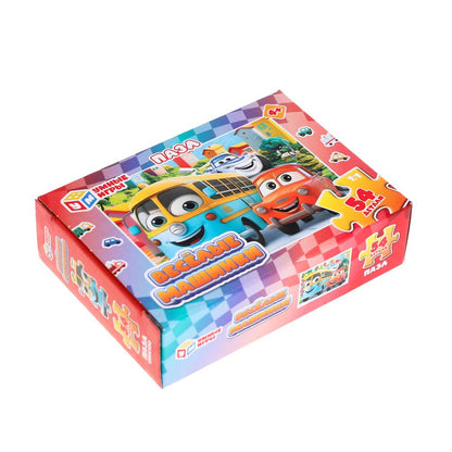 Микс. Пазлы классические в коробке. Пазл 54 детали. Умные игры в уп.32шт в кор.8уп