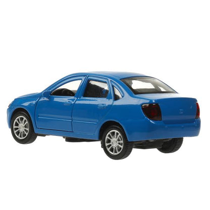 Машина металл LADA granta 11,5 см, двери, багаж, инерц, синий, кор. Технопарк в кор.2*36шт