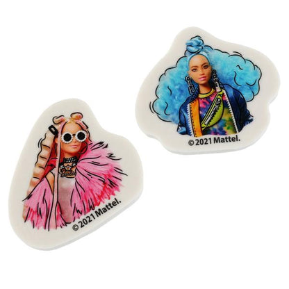 Ластики Барби фигурные, 2шт, блистер, barbie extra Умка в кор.6*24наб