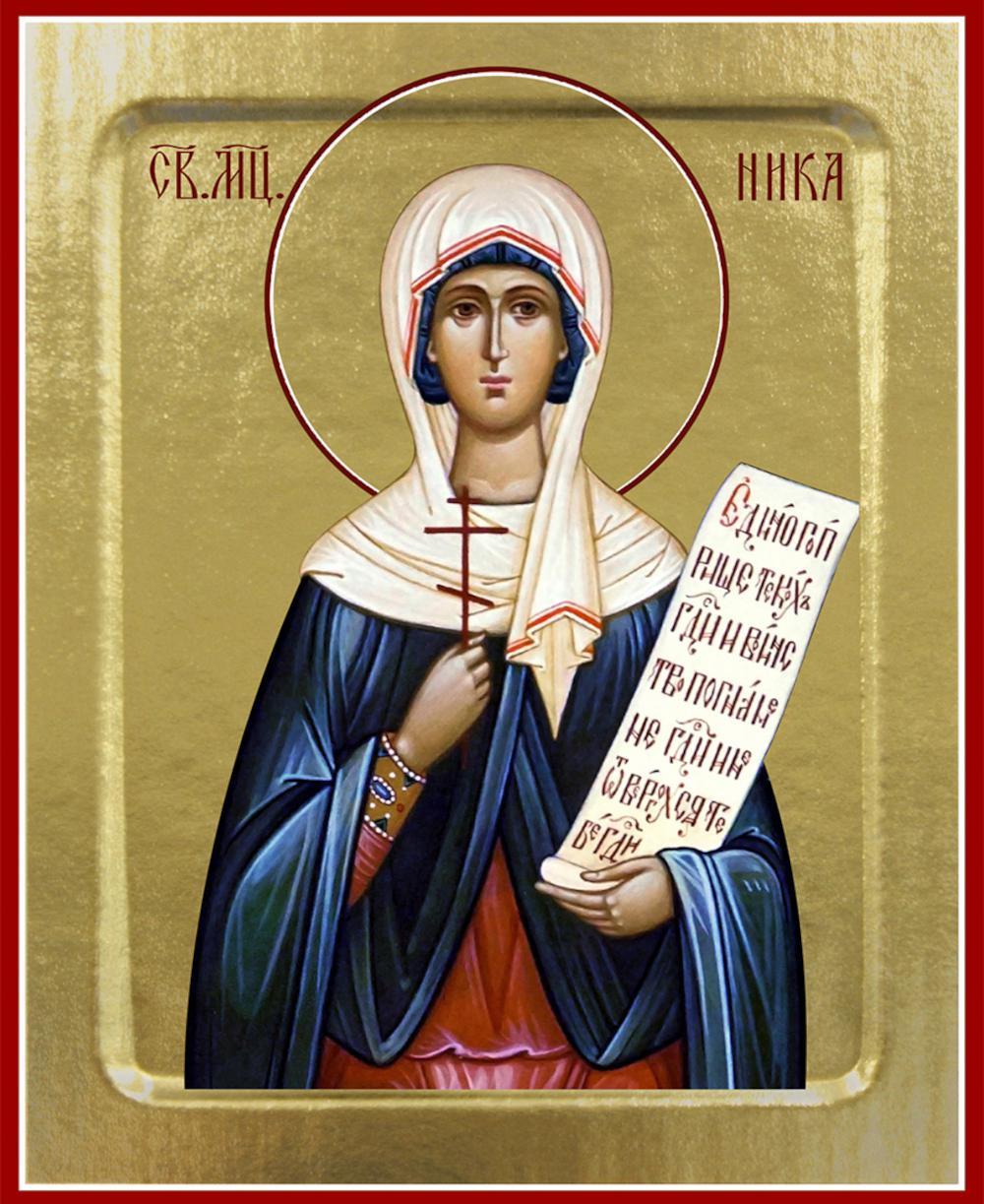 Икона Ники, мученицы (на дереве): 125 х 160