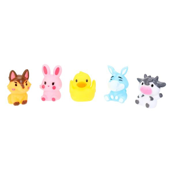 Игрушка пластизоль для купания пальчиковый театр животные на блист. КАПИТОШКА в кор.2*120шт