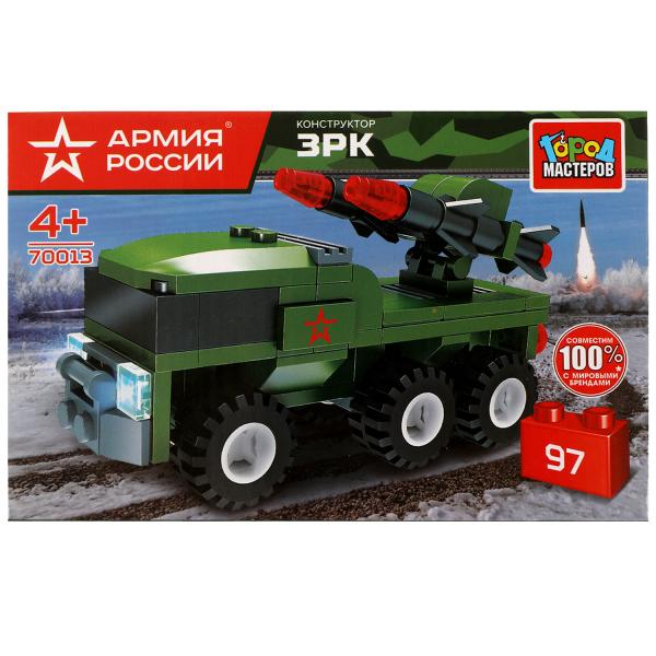 АРМИЯ РОССИИ конструктор зрк, 97 дет. Город мастеров в кор.80шт