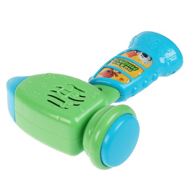 Молоток "МИМИМИШКИ" веселый молоток со светом. 26 песен, мелодий, фраз и звуков. ТМ "Умка"