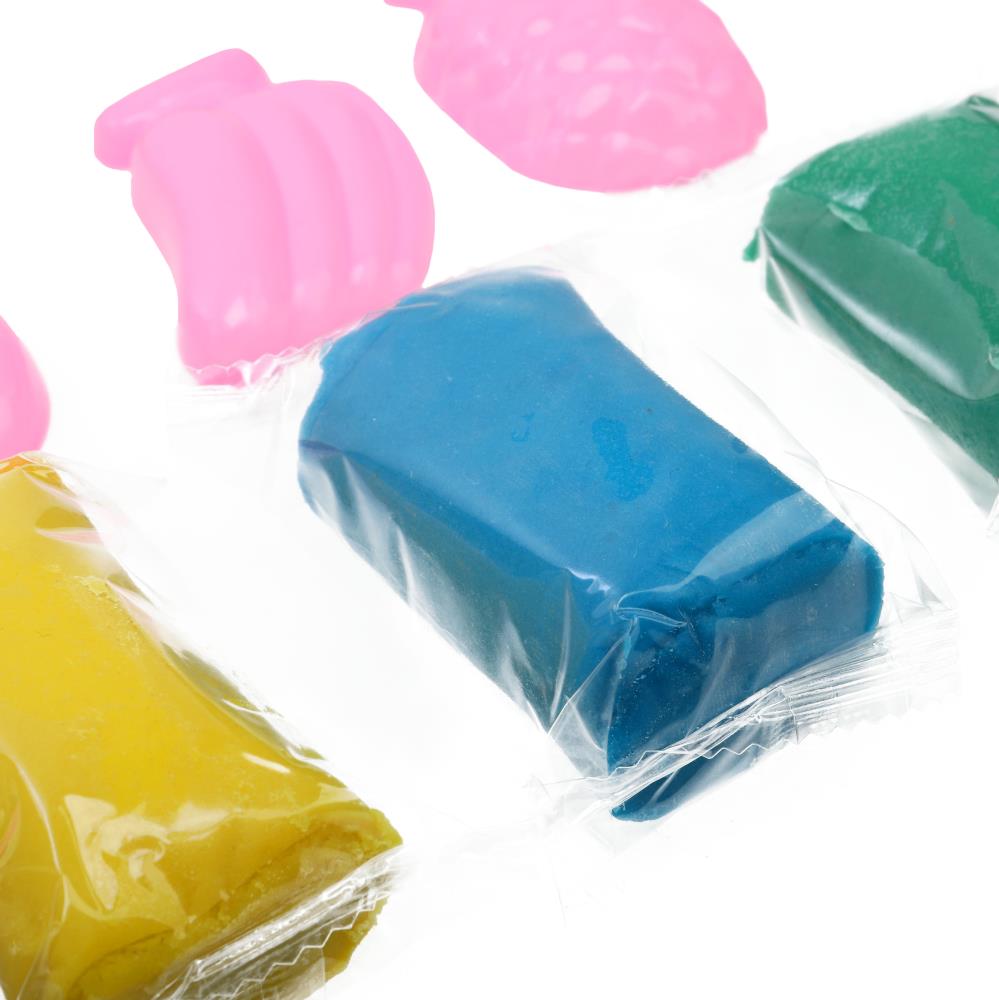 Набор с тестом для лепки и формочками Чебурашка вкусняшки для чебурашки МУЛЬТИ АРТ в кор.8шт