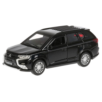 Машина металл "MITSUBISHI OUTLANDER" 12см, открыв. двери, инерц, черный в кор Технопарк в кор.2*36шт