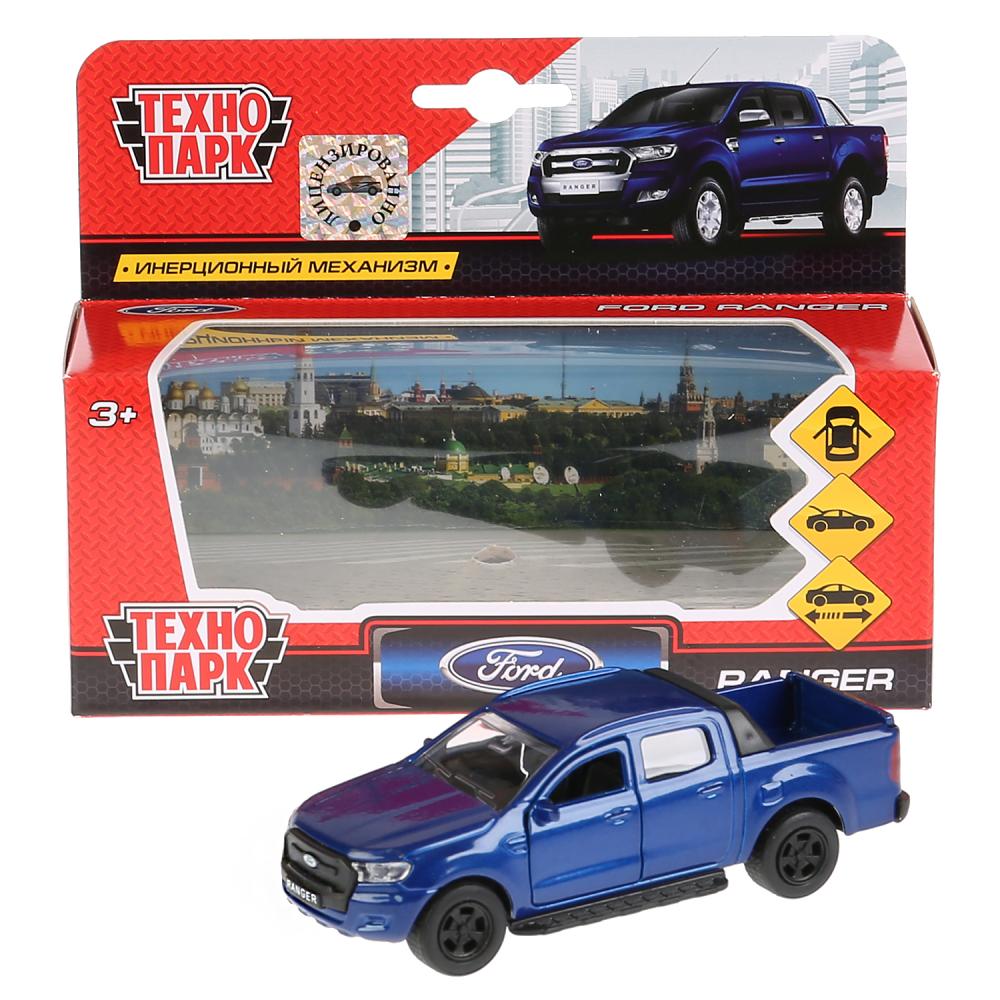 SB-18-09-FR-N(BU) 272085 Машина металл FORD ranger ПИКАП, 12 см, .дв., багаж., инерц., синий, кор.