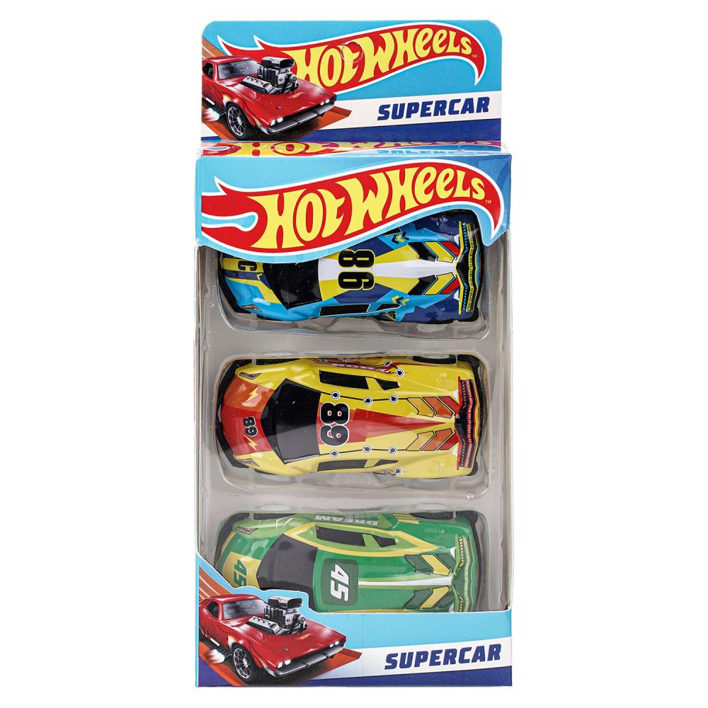 Машина металл Хот Вилс hot wheels набор СПОРТКАР 7 см, 3 шт, в ассорт, кор. Технопарк в кор.2*120наб