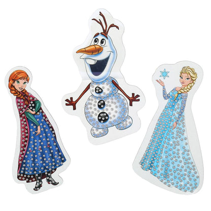 Алмазная мозаика фигурная на подставке 10*15 см снежная принцесса МУЛЬТИ АРТ в кор.100шт