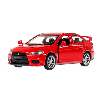 Машина металл MITSUBISHI lancer evolution, 11,4 см, двери, инерц., кор. Технопарк в кор.2*48шт