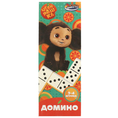 Настольная игра Чебурашка домино, кор.5*12*2см ИГРАЕМ ВМЕСТЕ в кор.2*180шт