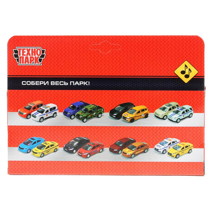 F1-14RE-S 297503 Машина металл "Суперкар Ф-1", длина 14см, звук, желтый, на русс. кор. Технопарк в