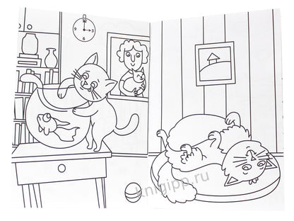 РАСКРАСКА А5 эконом. КОТЯТА И ЩЕНЯТА