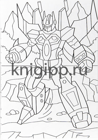 РАСКРАСКА А5 эконом. РОБОТЫ