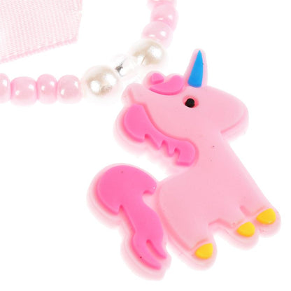 Акс-ры д/девочек СКАЗОЧНЫЙ ПАТРУЛЬ бижутерия (braslet+бусы) единорог МИЛАЯ ЛЕДИ уп-10шт в cor.100up