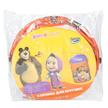 Корзина для игрушек Маша и Медведь 43*60см ИГРАЕМ ВМЕСТЕ в кор.24шт