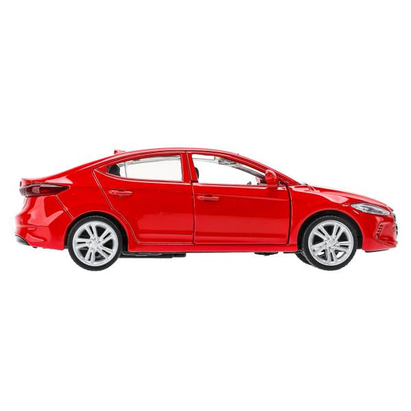 Машина металл HYUNDAI ELANTRA, 11,4 см, двери, инерция, кор. Технопарк в кор.2*48шт