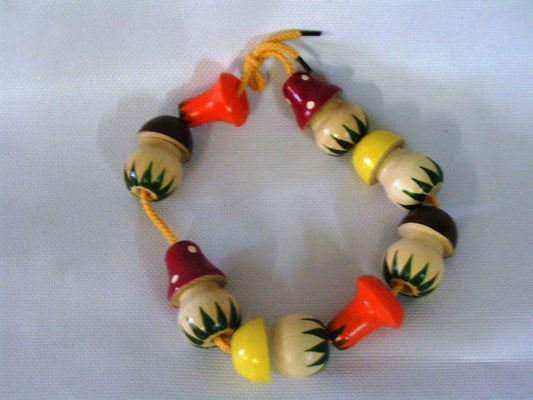 Бусы "Грибы" 8 шт. арт.Р-45/919 (РНИ)