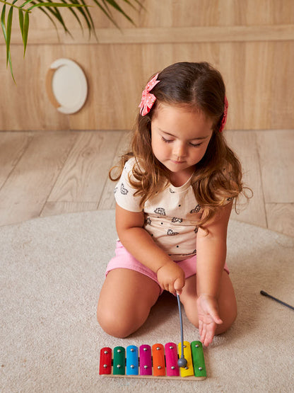 КСИЛОФОН ДЕТСКИЙ 8 НОТ в кор.10шт