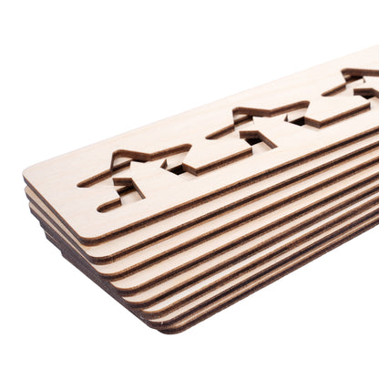 Игра развивающая деревянная "Магические линейки" (трафареты)