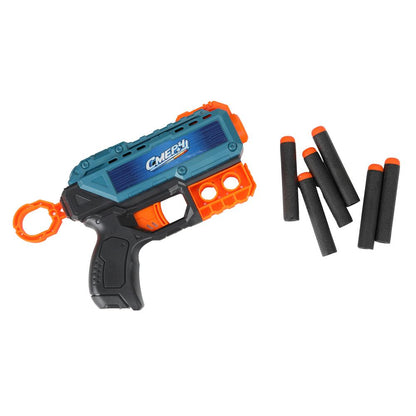 Бластер с мягкими пулями коробка 22*5*17см Смерч в кор.2*60шт