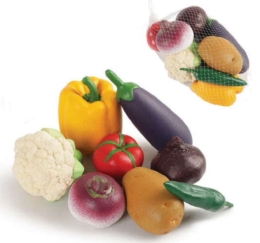 Rubbabu. 20363 Набор "Овощи-А" 8 шт., из каучука, в сетке