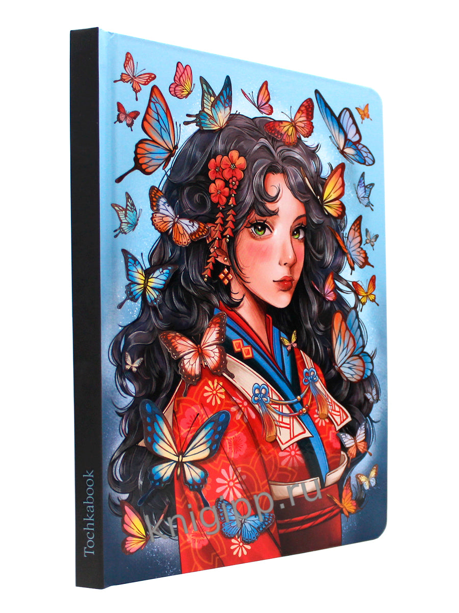 БЛОКНОТ ТОЧКАБУК 180°. ДЕВУШКА С БАБОЧКАМИ