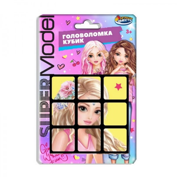 Логический игровой кубик 3х3, модели, блист.11*17*9см ИГРАЕМ ВМЕСТЕ в кор.2*144шт