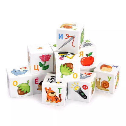 ДК.Кубики "Кубики для умников. Азбука" 12 шт (без обклейки) арт.00712 /20*